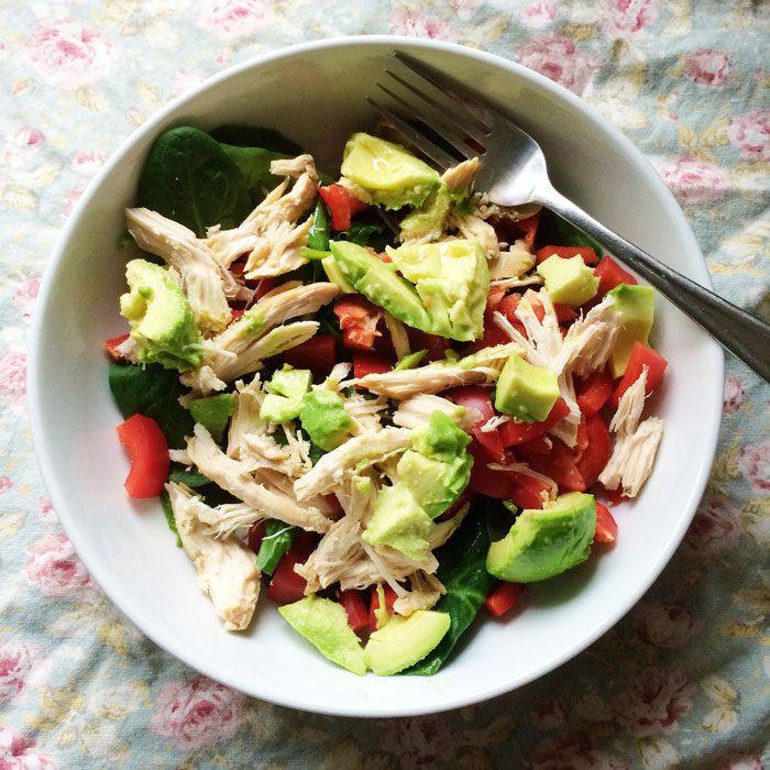 Chicken and avo salad