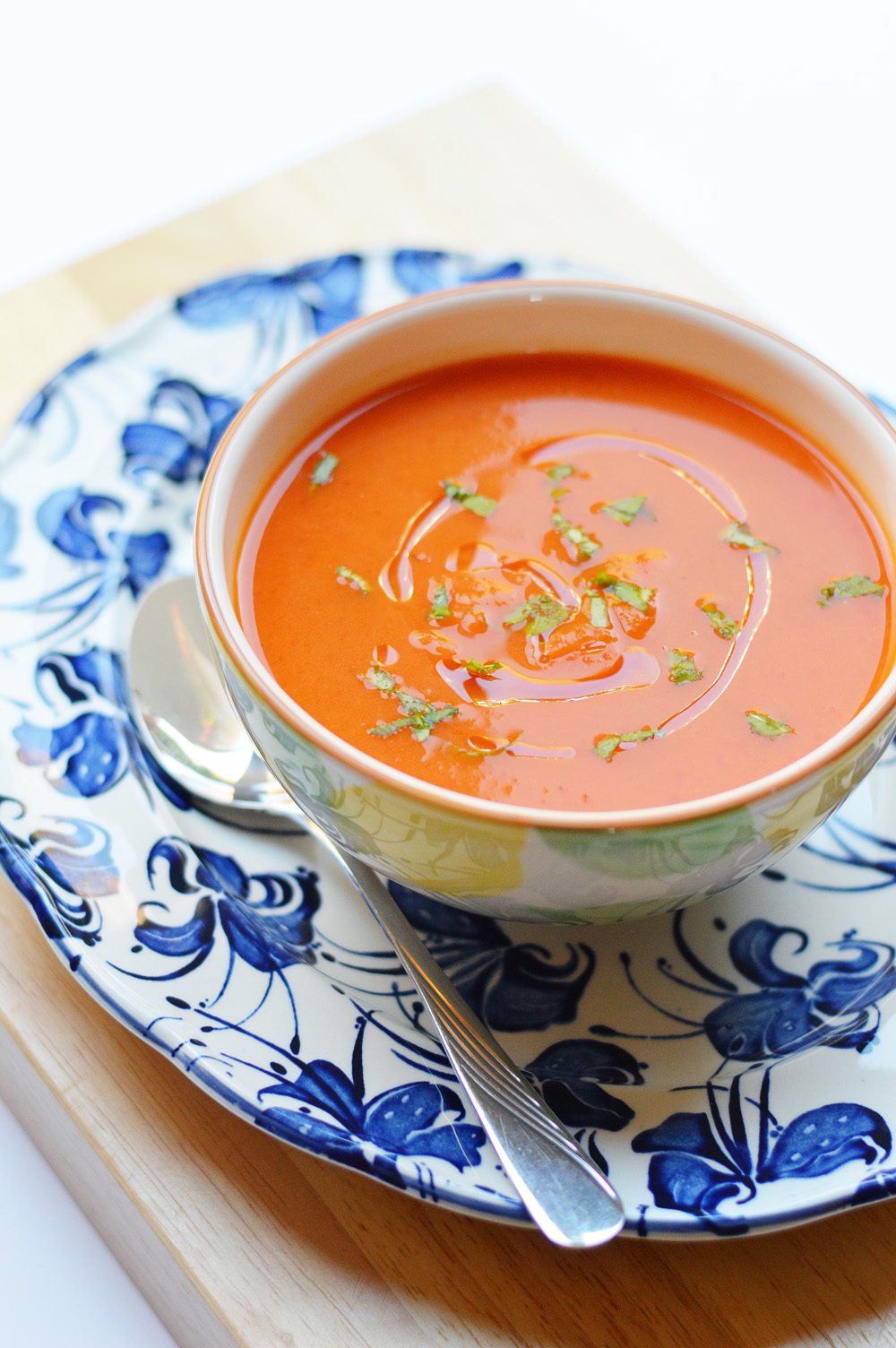 Butternut roasted red pepper and chilli soup 1