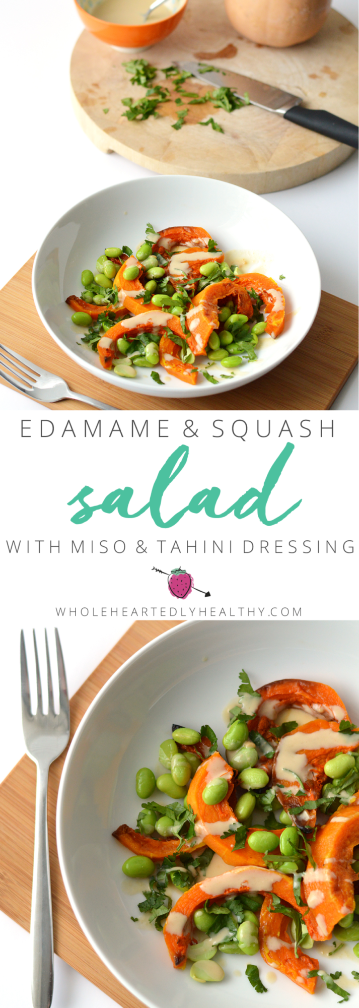 squash and edamame salad