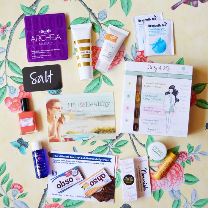 Hip and healthy latest in beauty box