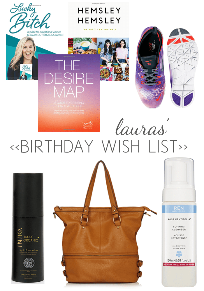 Lauras birthday wish list