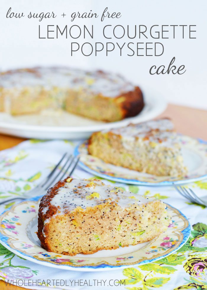 Recipe: Lemon, courgette and poppyseed cake (low sugar + grain free)