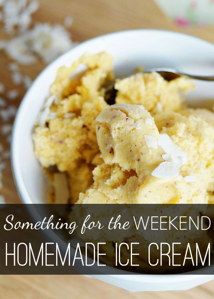 Something for the weekend: Homemade ice cream (no maker required + dairy free option!)