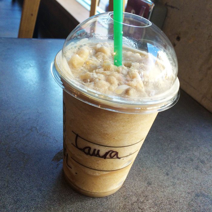 Starbucks coffee frappe laura