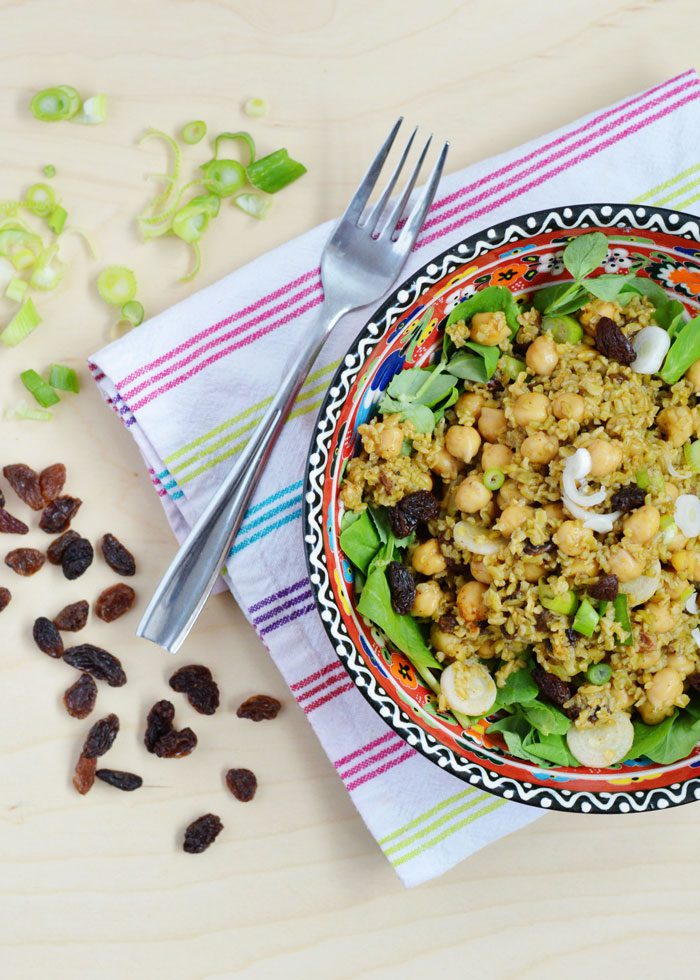 Curried chickpea freekeh salad 3