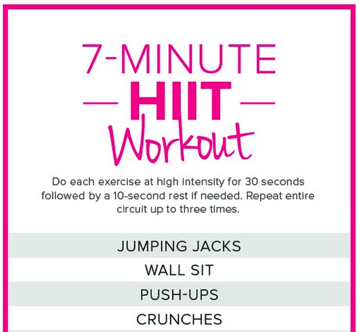 7 Minute High Intensity Workout