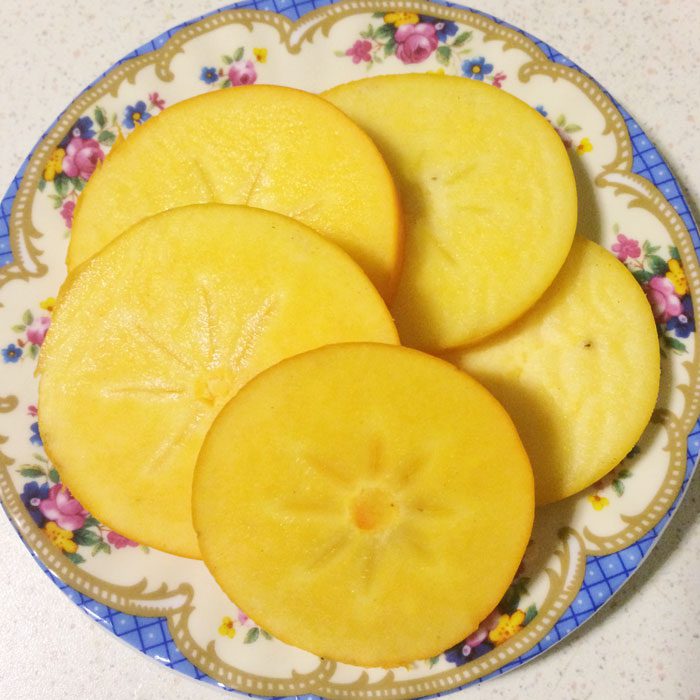 Sliced persimmon