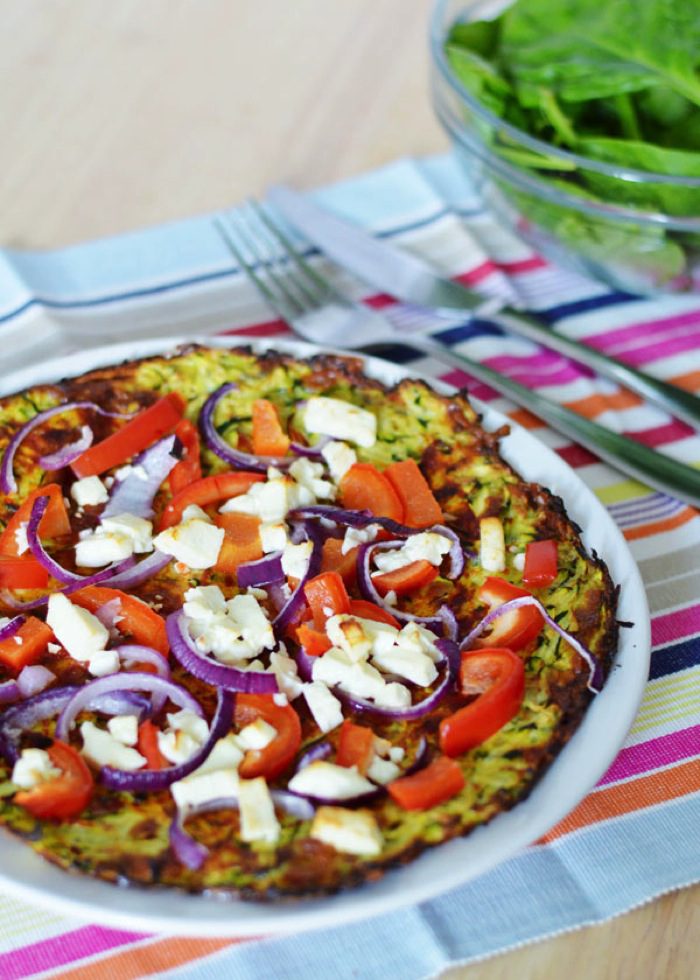 Courgette crust pizza 5