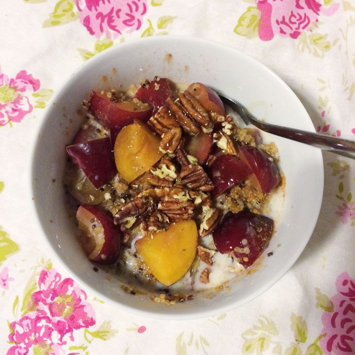 Quinoa plum and pecans