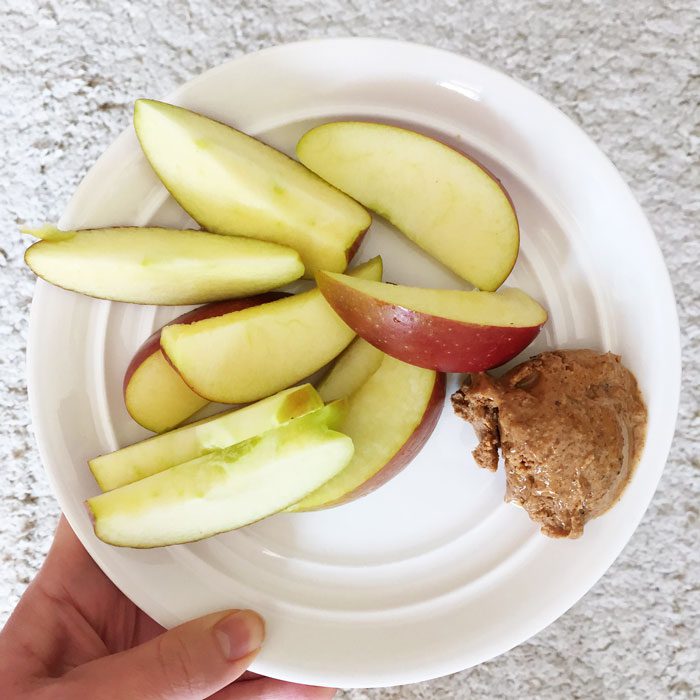Apple and almond butter