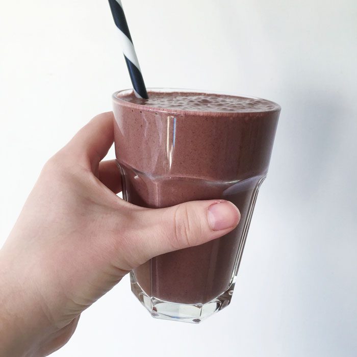 Choc cherry smoothie