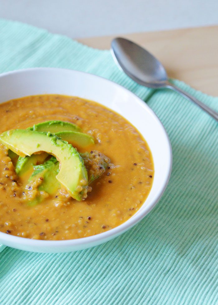 Roasted tomato and quinoa soup 1