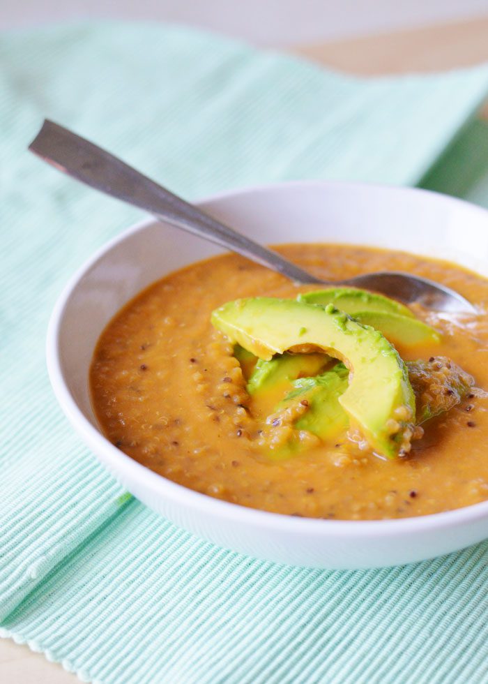 Roasted tomato and quinoa soup 3