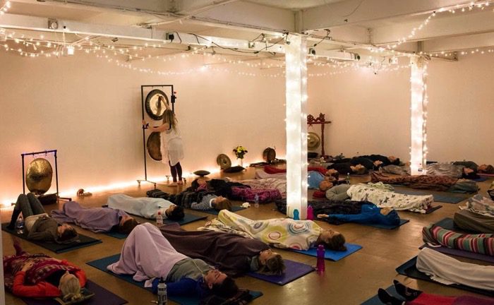 Gong bath happy yoga newcastle