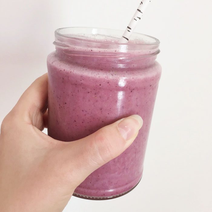 Berry almond butter smoothie