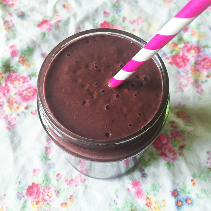 Choc cherry smoothie