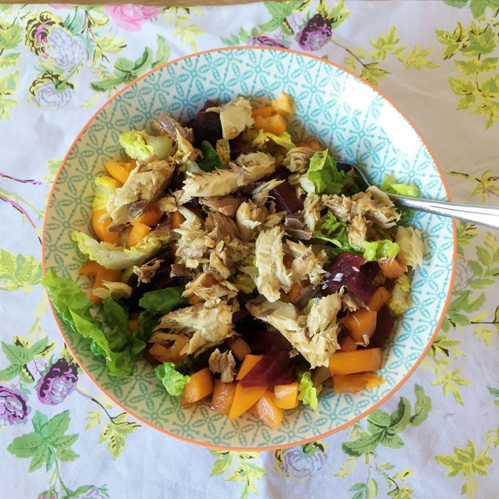 Mackerel salad