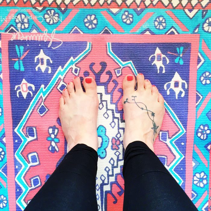 Magic carpet yoga mat