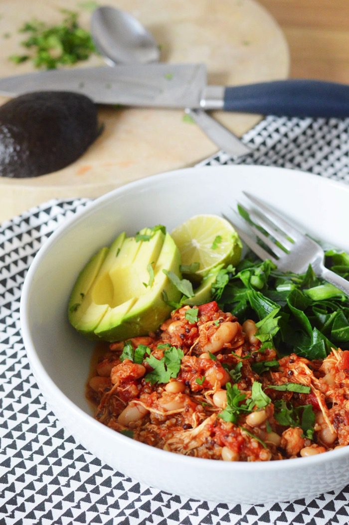 Chicken white bean quinoa chilli 1