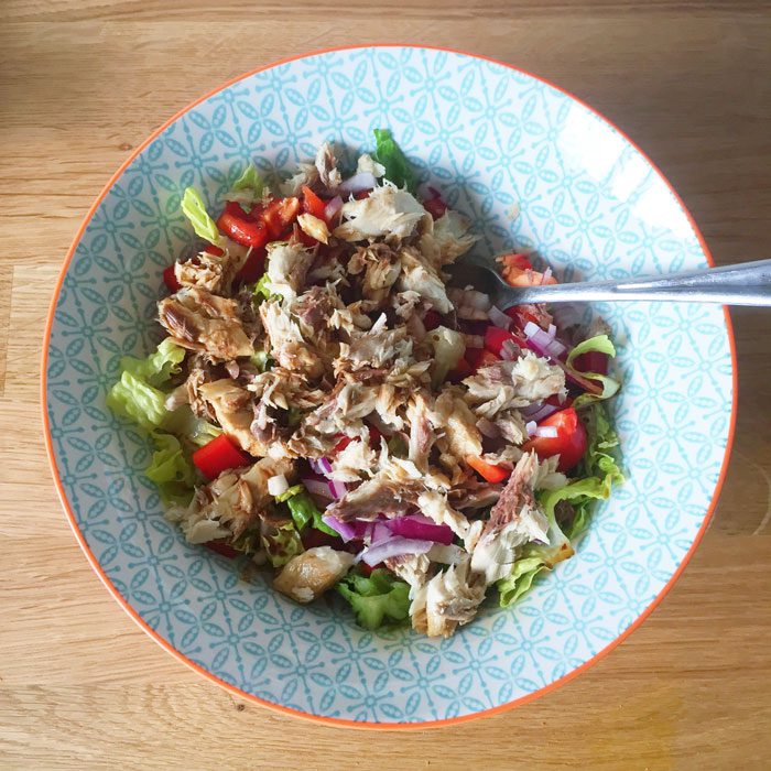 Mackerel salad