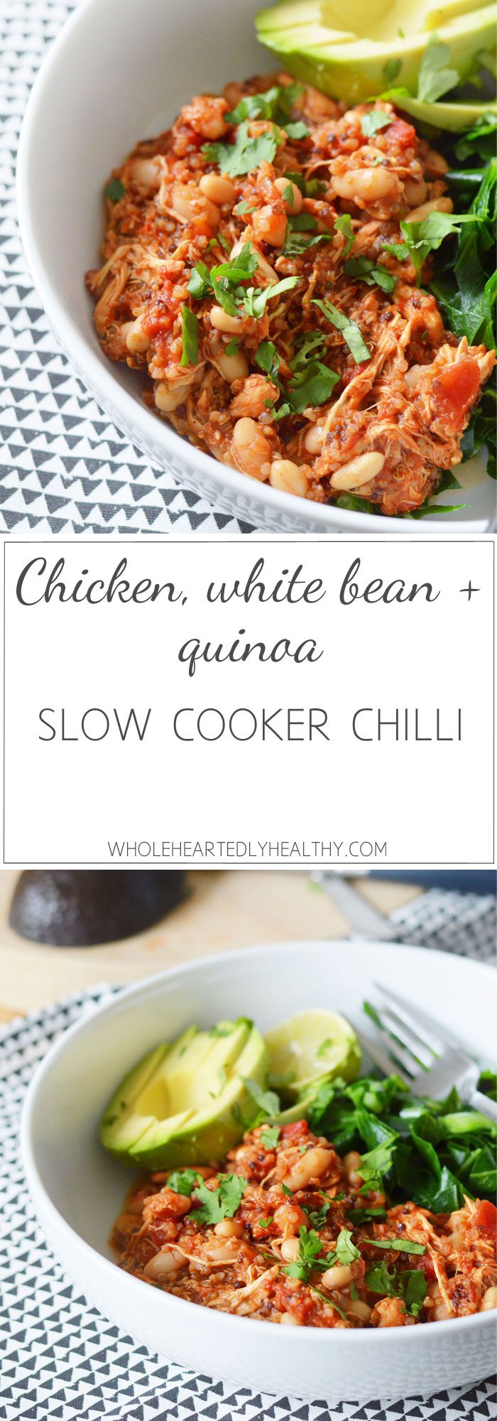 super-easy-healthy-chicken-quinoa-white-bean-slow-cooker-chilli