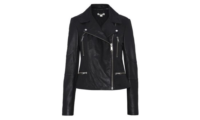 Whistles jett leather biker black 03