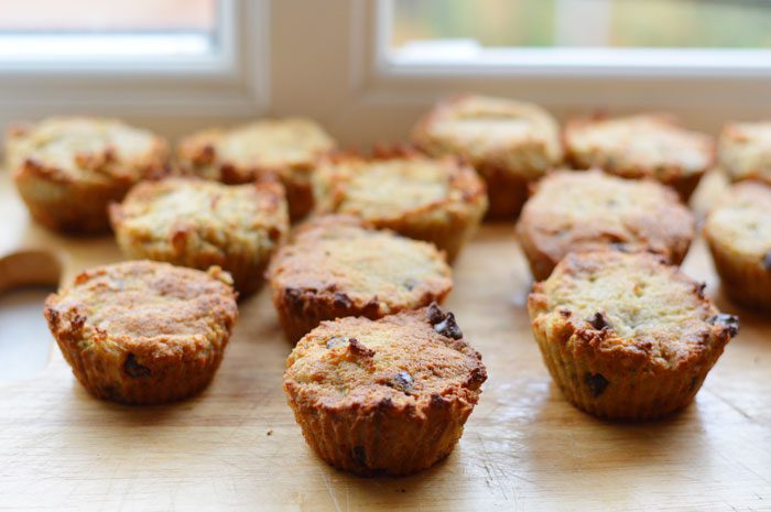 Choc chip banana muffins