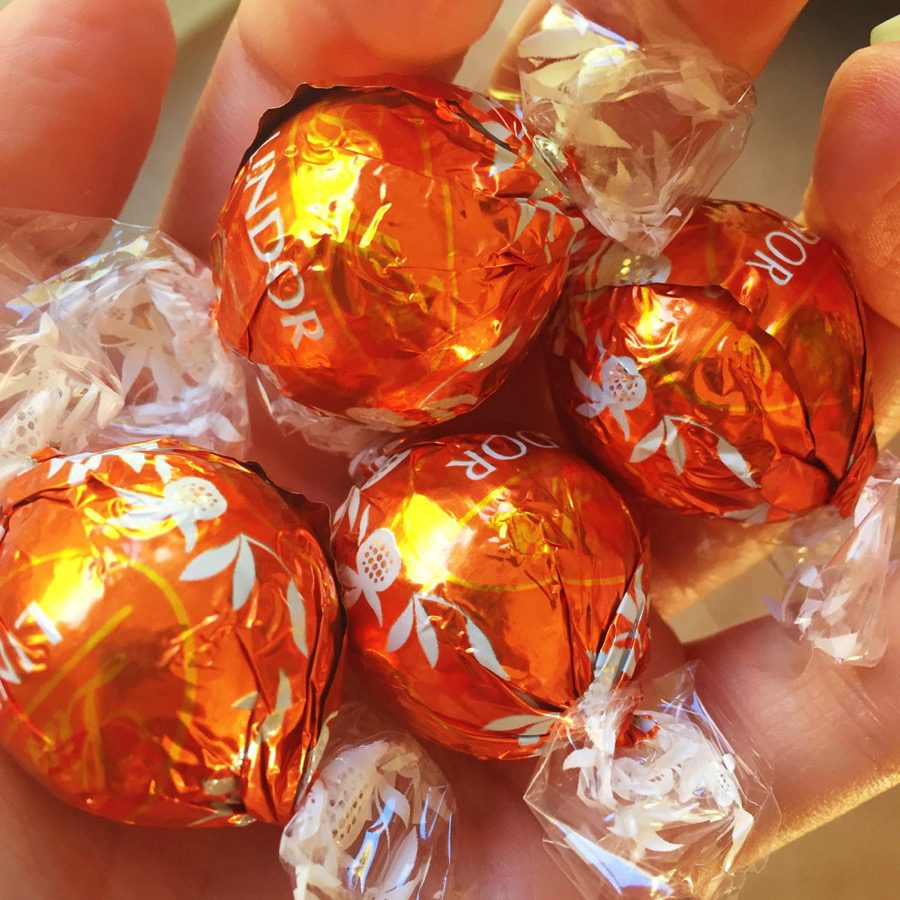 Lindt chocolate orange truffles