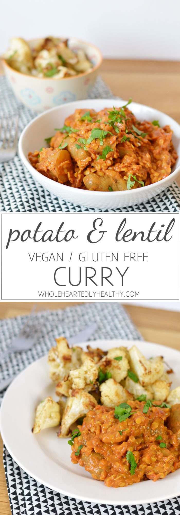 Potato and lentil curry recipe