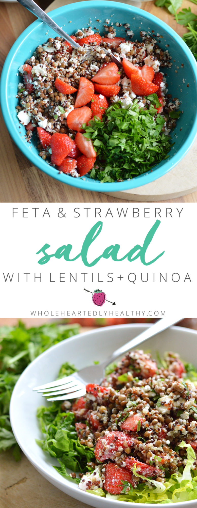 Feta strawberry salad