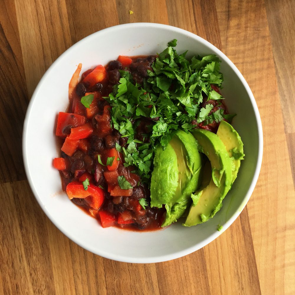 Mexican bean bowl