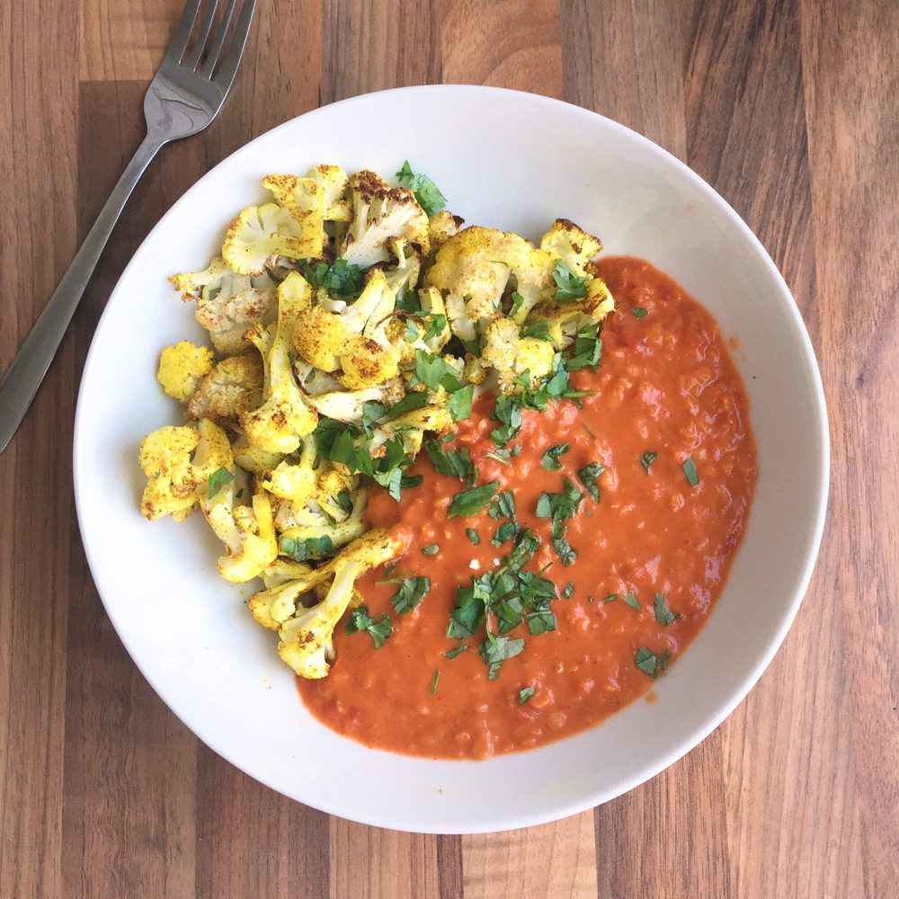 Thai red lentil curry