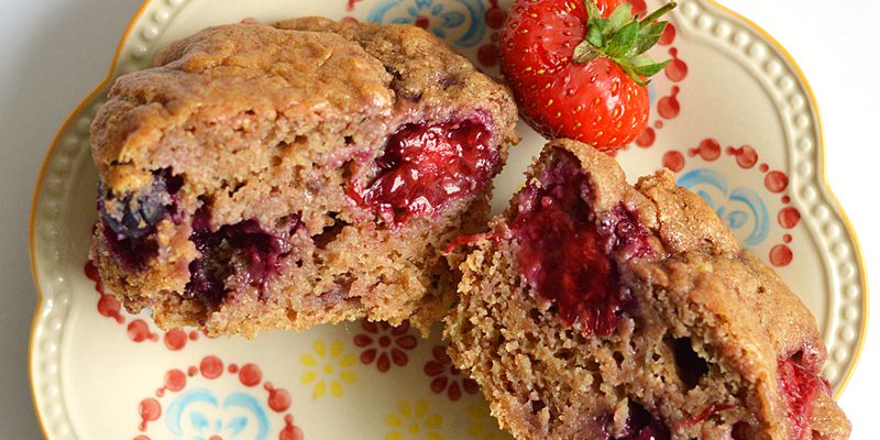 Sprouted Wholemeal Berry Muffins
