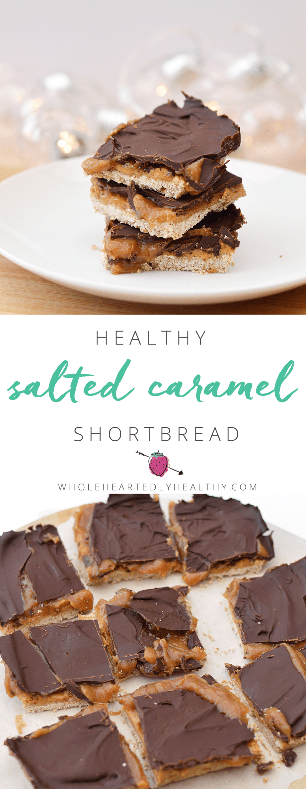 healthy salted caramel slice